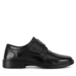 Półbuty Go Soft. Czarne buty wizytowe męskie GO SOFT, bez zapięcia. Za 183.99 zł.