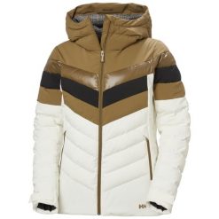 Damska kurtka puchowa Helly Hansen Imperial Puffy. Brązowe kurtki damskie Helly Hansen, bez wzorów, z puchu, bez kaptura, narciarskie. Za 1,399.00 zł.