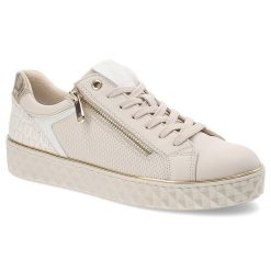 Beżowe Sneakersy Marco Tozzi Sportowe Obuwie Damskie. Brązowe buty sportowe na co dzień damskie Marco Tozzi, bez wzorów. Za 249.00 zł.