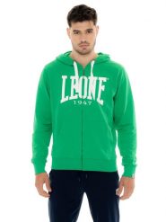 Bluza z bawełna z kaptur na siłownia na czas wolny. Niebieskie bluzy sportowe męskie LEONE 1947 APPAREL, l, z bawełny. Za 303.12 zł.