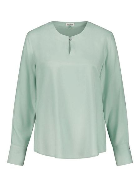 Gerry Weber Bluzka w kolorze miętowym rozmiar: 40. Niebieskie bluzki damskie Gerry Weber, bez wzorów, bez kołnierzyka, bez ramiączek. Za 122.38 zł.