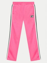Guess Spodnie dresowe J4YQ12 KA6R4 Różowy Relaxed Fit. Czerwone spodnie dziewczęce Guess, z bawełny. Za 99.99 zł.