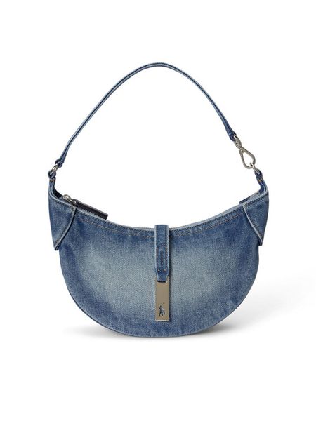 Polo Ralph Lauren Torebka 428P05474001 Niebieski. Niebieskie torebki klasyczne damskie Polo Ralph Lauren, bez wzorów, z materiału, bez dodatków. Za 1,999.00 zł.