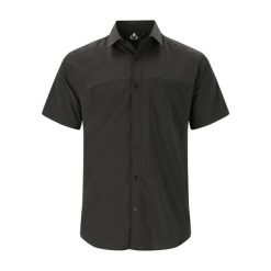 Koszula trekkingowa męska Whistler Jeromy. Czarne koszule męskie WHISTLER, m, bez wzorów, bez kołnierzyka, bez ramiączek. Za 179.99 zł.
