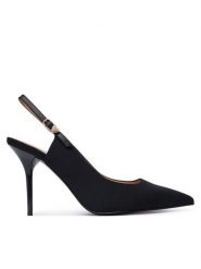 LOVE MOSCHINO Szpilki JA10149G1PIM400A Czarny. Czarne szpilki Love Moschino, bez wzorów, ze skóry, bez obcasa. Za 827.99 zł.