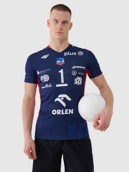 4F Koszulka meczowa replika wyjazdowa z sezonu 2024/25 męska 4F x Zaksa Kędzierzyn Koźle - Kurek - multikolor XS. T-shirty sportowe męskie 4f, m, z dzianiny, bez ramiączek, na fitness i siłownię. W wyprzedaży za 89.99 zł.