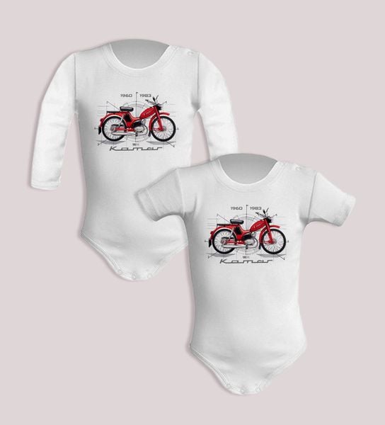 Komar — body (Rozmiar: 9M; Długość rękawa: krótki; Rodzaj nadruku: Komar). Czerwone body niemowlęce nikiniki, bez wzorów, z bawełny, bez ramiączek. Za 59.00 zł.