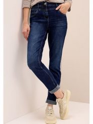 Cecil Dżinsy - Slim fit - w kolorze granatowym rozmiar: W29/L30. Niebieskie jeansy damskie Cecil, z podwyższonym stanem. Za 193.70 zł.