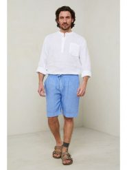 Lin Passion Szorty w kolorze błękitnym rozmiar: L/XL. Niebieskie szorty męskie Lin Passion, z bawełny, bez kołnierzyka. Za 149.45 zł.