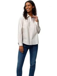 Heine Bluzka w kolorze beżowo-białym rozmiar: 42. Białe bluzki damskie Heine, bez wzorów, bez kołnierzyka, bez ramiączek. Za 60.99 zł.