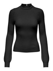 ONLY Sweter w kolorze czarnym rozmiar: XL. Czarne golfy damskie Only, xl, bez wzorów, prążkowane, bez ramiączek. Za 83.62 zł.