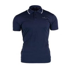 Koszulka męska polo Nert 2. Niebieskie koszulki polo męskie Bergson, l, bez wzorów, bez ramiączek. Za 69.00 zł.