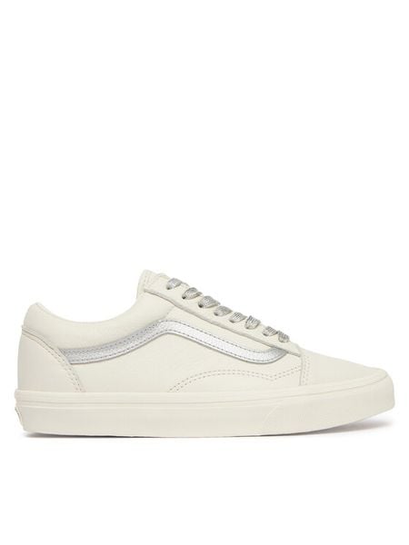 Vans Tenisówki Old Skool VN000D6WC9F1 Écru. Białe trampki i tenisówki damskie Vans, bez wzorów, ze skóry. Za 429.99 zł.