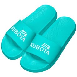Klapki Damskie Basenowe Kubota Basic Turkusowe. Niebieskie klapki damskie Kubota, bez wzorów, bez obcasa. W wyprzedaży za 55.99 zł.
