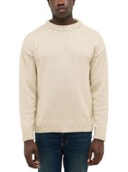 Mustang Sweter w kolorze beżowym rozmiar: L. Brązowe swetry męskie Mustang, l, bez wzorów, ze splotem, bez kołnierzyka. Za 231.68 zł.