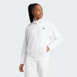 Bluza Tennis Walk-On. Białe bluzy bez kaptura damskie Adidas, l, z materiału. Za 349.00 zł.
