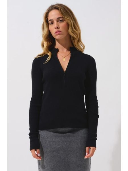 AUTHENTIC CASHMERE Kaszmirowy sweter "Asta" w kolorze czarnym rozmiar: XL. Czarne golfy damskie AUTHENTIC CASHMERE, xl, bez wzorów, z kaszmiru, bez ramiączek. Za 434.99 zł.
