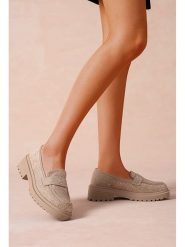 Foreverfolie Mokasyny w kolorze beżowym rozmiar: 40. Brązowe mokasyny damskie Foreverfolie. Za 108.99 zł.