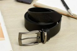 Pasek skórzany męski do spodni szeroki czarny Beltimore A75 : Kolory - czarny, Rozmiar pasków - r.100-115 cm. Czarne paski męskie bez wzorów. Za 84.60 zł.