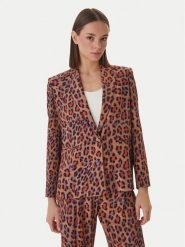 LOLA CASADEMUNT Marynarka MS2602005 Brązowy Straight Fit. Brązowe marynarki i żakiety damskie lola casademunt, xl, bez wzorów, z syntetyku. Za 922.99 zł.