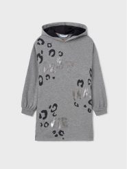 Mayoral Sukienka codzienna 7.962 Szary Regular Fit. Szare sukienki dziewczęce Mayoral, bez wzorów, z bawełny, bez ramiączek. Za 119.99 zł.