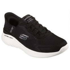 Buty Skechers Slip-ins Bounder 2.0. Emerged 232459-BKW czarne. Czarne buty sportowe na co dzień męskie bez zapięcia. Za 585.80 zł.