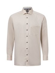 OLYMP Luxor modern Fit Koszula Mężczyźni Modern Fit Bawełna beżowy, 44. Brązowe koszule męskie OLYMP Luxor modern Fit, m, bez wzorów, z bawełny, bez kołnierzyka, bez ramiączek. Za 329.95 zł.