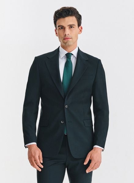 PAKO LORENTE - Wełniana zielona marynarka garniturowa. Zielone marynarki męskie Pako Lorente, bez wzorów, z wełny. Za 1,699.99 zł.