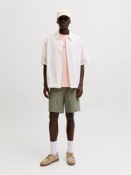 Jack & Jones Szorty "Jaiden" w kolorze khaki rozmiar: XL. Brązowe szorty męskie Jack & Jones, z bawełny, bez kołnierzyka. Za 83.42 zł.