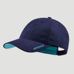 Czapka z daszkiem Artengo TC500 rozmiar 56. Niebieskie czapki męskie ARTENGO, bez wzorów, z materiału, sportowe. Za 29.99 zł.