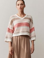 More & More Sweter z dzianiny Kobiety Sztuczne włókno różowy, 38. Czerwone swetry klasyczne damskie MORE & MORE, z dzianiny, bez kołnierzyka. Za 169.95 zł.