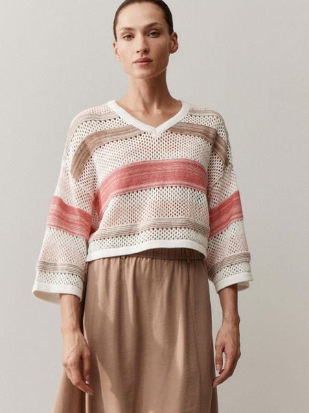 More & More Sweter z dzianiny Kobiety Sztuczne włókno różowy, 38. Czerwone swetry klasyczne damskie MORE & MORE, z dzianiny, bez kołnierzyka. Za 169.95 zł.
