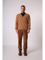 Perfect Cashmere Kaszmirowy kardigan "Errol" w kolorze karmelowym rozmiar: S. Brązowe kardigany męskie Perfect Cashmere, s, bez wzorów, z kaszmiru, bez kołnierzyka. Za 413.99 zł.