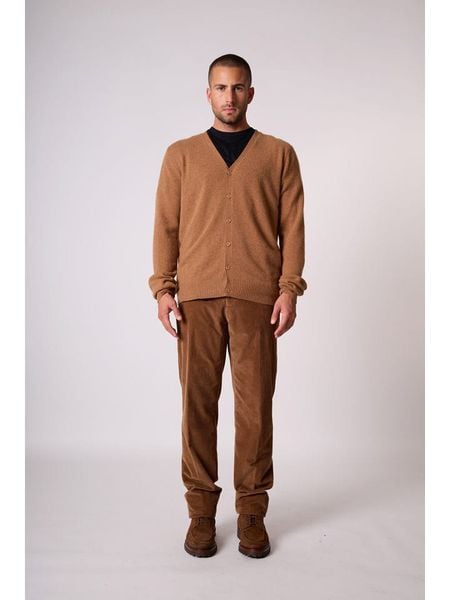 Perfect Cashmere Kaszmirowy kardigan "Errol" w kolorze karmelowym rozmiar: S. Brązowe kardigany męskie Perfect Cashmere, s, bez wzorów, z kaszmiru, bez kołnierzyka. Za 413.99 zł.