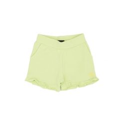 Szorty z bawełna na co dzień na siłownię. Zielone szorty damskie LEONE 1947 APPAREL, bez wzorów, z bawełny, sportowe. W wyprzedaży za 82.10 zł.