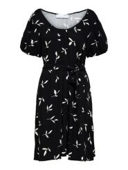 SELECTED FEMME Sukienka "Ilva" w kolorze czarnym rozmiar: 34. Czarne sukienki damskie Selected Femme, bez wzorów, z bawełny, bez kołnierzyka, bez ramiączek, midi. Za 61.46 zł.