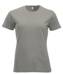 Clique New Classic-T Women - Klasyczna koszulka z ringspun bawełny – silver. Szare t-shirty damskie CLIQUE, xs, bez wzorów, z bawełny, bez kołnierzyka. Za 104.58 zł.