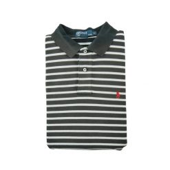 Second life - Męska koszulka polo z krótkim rękawem szara - Stan dobry. Szare koszulki polo męskie Ralph Lauren, l, bez wzorów, bez ramiączek. Za 42.56 zł.