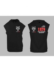 Plein Sport Bluza w kolorze czarno-czerwonym rozmiar: M. Czarne bluzy sportowe męskie Plein Sport, bez wzorów, z bawełny, sportowe, bez kołnierzyka, bez ramiączek. Za 193.24 zł.