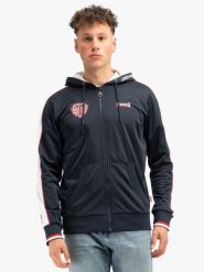 Bluza z kapturem Lonsdale Strathmore. Niebieskie bluzy z kapturem męskie Lonsdale, s, z poliesteru. Za 271.60 zł.