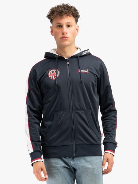 Bluza z kapturem Lonsdale Strathmore. Niebieskie bluzy z kapturem męskie Lonsdale, s, z poliesteru. Za 271.60 zł.