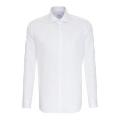 Męska Koszula 1/1 Oxford Kent Collar Slim Business Formal Shirt. Białe koszule męskie Seidensticker, m, bez wzorów, bez kołnierzyka, bez ramiączek. Za 331.99 zł.