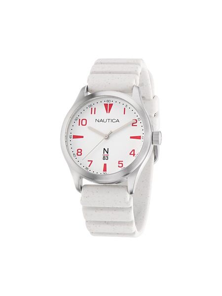 Nautica Zegarek NAPHBS403 Biały. Białe, analogowe zegarki męskie Nautica. Za 469.99 zł.