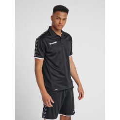 Koszulka HUMMEL AUTHENTIC FUNCTIONAL POLO. Czarne koszulki polo męskie HUMMEL, m, bez wzorów, bez ramiączek. Za 68.00 zł.
