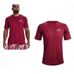 Męski T-Shirt Sportowy Under Armour 664 Rush Energy. Czerwone t-shirty męskie Under Armour, m, bez wzorów, bez kołnierzyka. Za 173.87 zł.