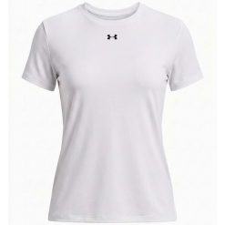 Under Armour Ua Vanish Ss Koszulka Damskie. Białe bluzki sportowe damskie Under Armour, l, z elastanu, bez kołnierzyka, bez ramiączek. Za 238.99 zł.