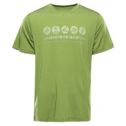 Koszulka męska turystyczna szybkoschnąca Alpine Pro Lyor. Zielone t-shirty sportowe męskie Alpine Pro, na lato, m, z elastanu, bez ramiączek, trekkingowe. Za 125.00 zł.