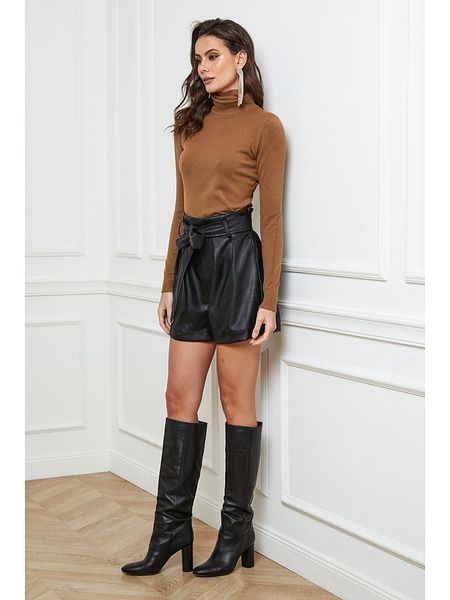 Joséfine Golf "Empoli" w kolorze karmelowym rozmiar: L. Brązowe golfy damskie Joséfine, l, bez wzorów, z kaszmiru, bez ramiączek. Za 157.73 zł.