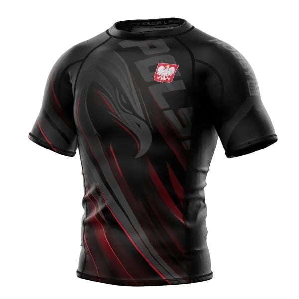 Koszulka Męska Rashguard MMA na Siłownię EXTREME HOBBY POLSKA ULTIMATE. Zielone bielizna termoaktywna męska EXTREME HOBBY, l, z bawełny, bez ramiączek, na fitness i siłownię. Za 199.00 zł.