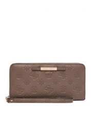 Guess Portfel Carmella Slg SWPD22 25146 Brązowy jasny. Brązowe portfele damskie Guess, z aplikacjami, ze skóry. Za 294.99 zł.